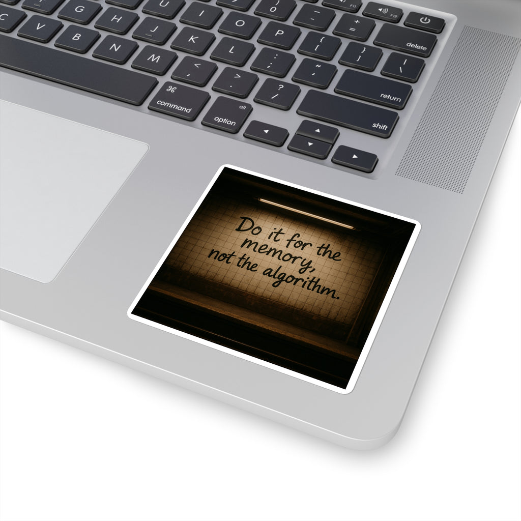 Do it for the memory: Square Stickers