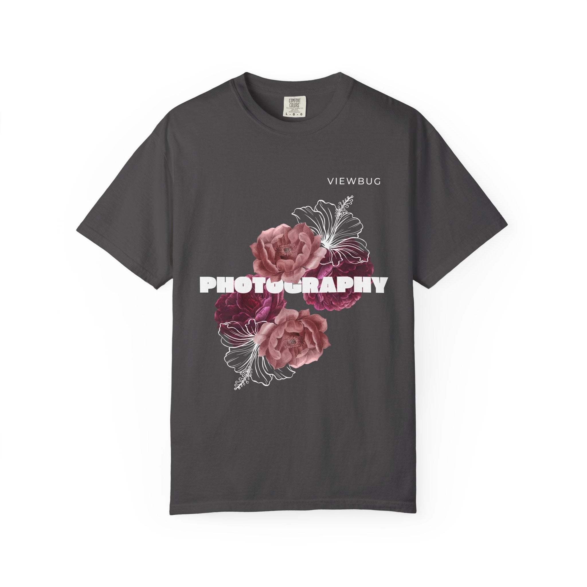 Photography & Flowers T-Shirt — Vintage Floral Photo Vibe
