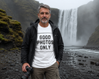 Good Photos Only T-Shirt — Vintage Garment-Dyed Photography Tee